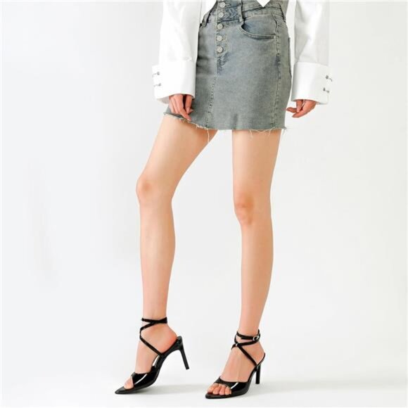 High Heels for Women Black Strap - Picture 6 of 6